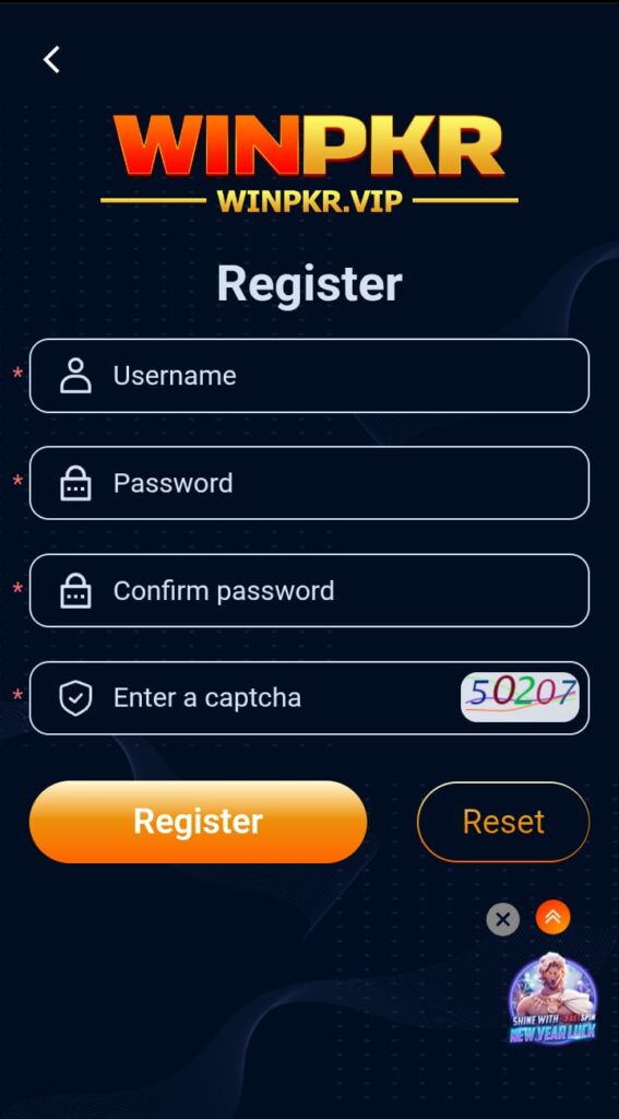 winpkr registration